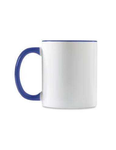 Taza cerámica Jena sublimación asa color 300ml PERSONALIZABLE