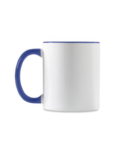 Taza cerámica Jena sublimación asa color 300ml PERSONALIZABLE