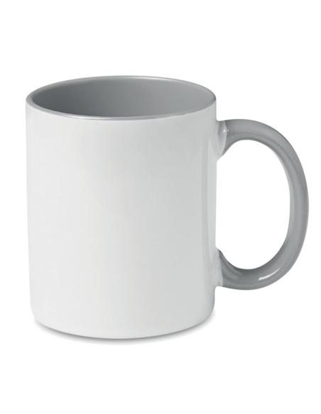 Taza cerámica Jena sublimación asa color 300ml PERSONALIZABLE