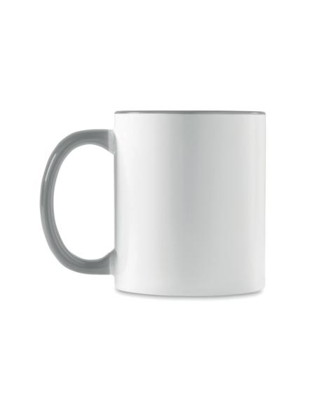 Taza cerámica Jena sublimación asa color 300ml PERSONALIZABLE