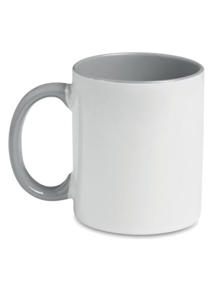 Taza cerámica Jena sublimación asa color 300ml PERSONALIZABLE