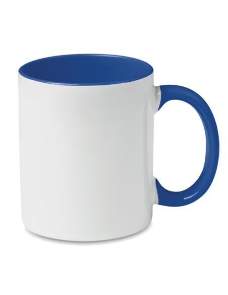 Taza cerámica Jena sublimación asa color 300ml PERSONALIZABLE