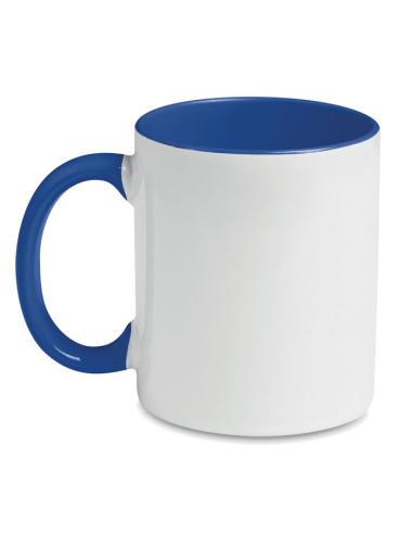 Taza cerámica Jena sublimación asa color 300ml PERSONALIZABLE