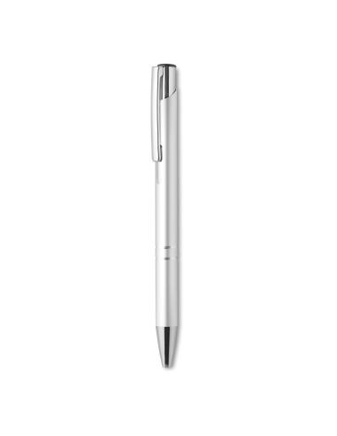 Bolígrafo reutilizable automático de aluminio Iserlohn con pulsador PERSONALIZABLE