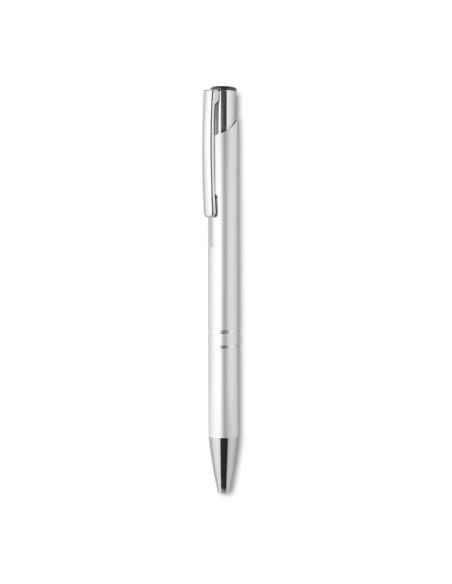 Bolígrafo reutilizable automático de aluminio Iserlohn con pulsador PERSONALIZABLE