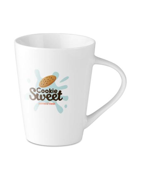 Taza de porcelana Taguig cónica 250ml PERSONALIZABLE