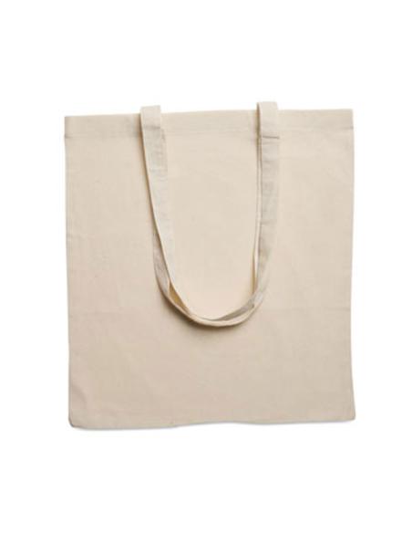 Bolsa de tela Bilbao algodón 140g/m2 natur asas largas PERSONALIZABLE