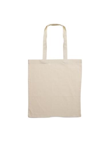 Bolsa de tela Bilbao algodón 140g/m2 natur asas largas PERSONALIZABLE