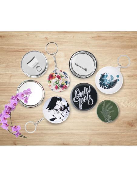 Chapa metálica clásica Katherine con aguja PERSONALIZABLE