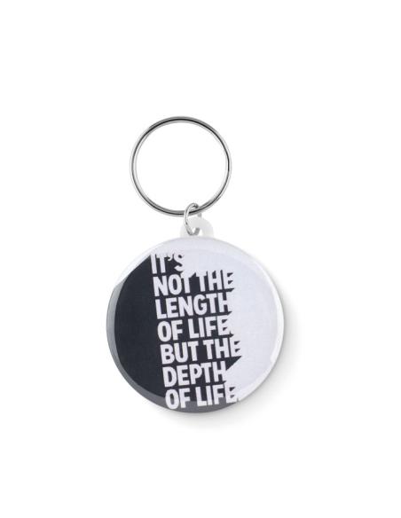 Chapa metálica pequeña Cabo con llavero PERSONALIZABLE