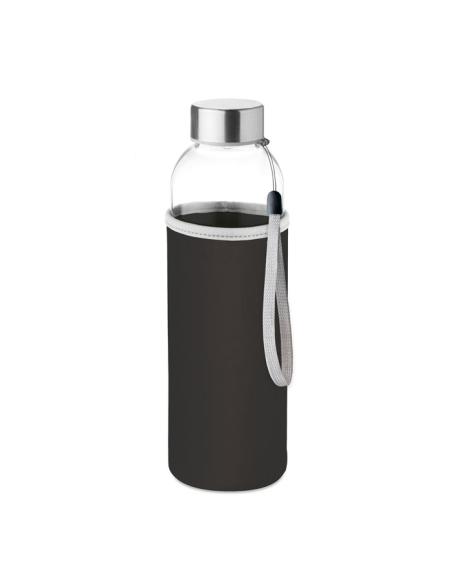 Botella agua de cristal Varanasi con funda de neopreno sin BPA 500ml PERSONALIZABLE