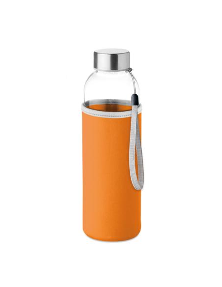 Botella agua de cristal Varanasi con funda de neopreno sin BPA 500ml PERSONALIZABLE