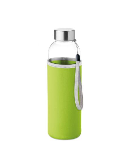 Botella agua de cristal Varanasi con funda de neopreno sin BPA 500ml PERSONALIZABLE