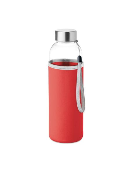 Botella agua de cristal Varanasi con funda de neopreno sin BPA 500ml PERSONALIZABLE