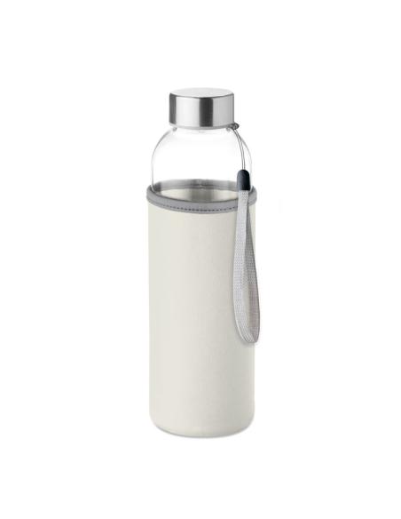 Botella agua de cristal Varanasi con funda de neopreno sin BPA 500ml PERSONALIZABLE