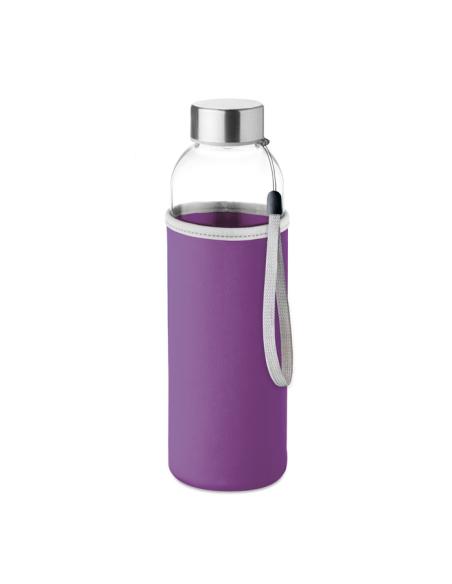 Botella agua de cristal Varanasi con funda de neopreno sin BPA 500ml PERSONALIZABLE