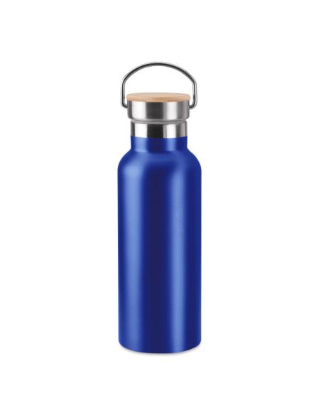 Botella agua de acero inoxidable Witten doble capa con tapa de bambú sin BPA 500ml PERSONALIZABLE