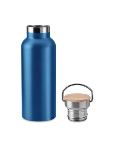 Botella agua de acero inoxidable Witten doble capa con tapa de bambú sin BPA 500ml PERSONALIZABLE
