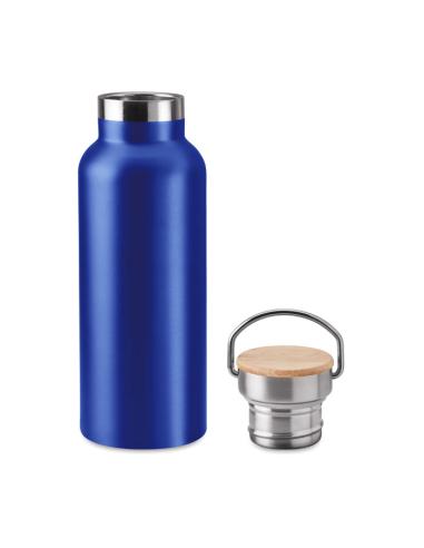 Botella agua de acero inoxidable Witten doble capa con tapa de bambú sin BPA 500ml PERSONALIZABLE