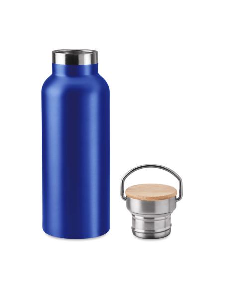 Botella agua de acero inoxidable Witten doble capa con tapa de bambú sin BPA 500ml PERSONALIZABLE