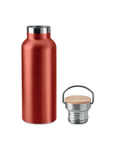 Botella agua de acero inoxidable Witten doble capa con tapa de bambú sin BPA 500ml PERSONALIZABLE