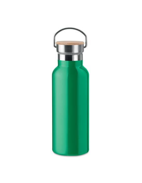 Botella agua de acero inoxidable Witten doble capa con tapa de bambú sin BPA 500ml PERSONALIZABLE