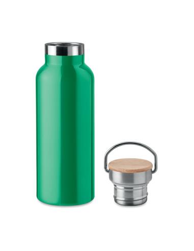 Botella agua de acero inoxidable Witten doble capa con tapa de bambú sin BPA 500ml PERSONALIZABLE
