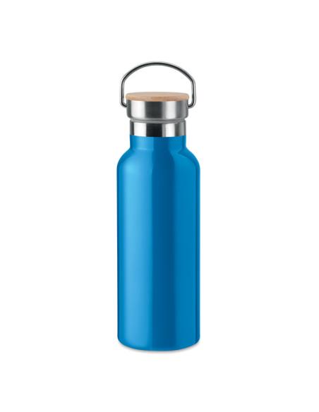 Botella agua de acero inoxidable Witten doble capa con tapa de bambú sin BPA 500ml PERSONALIZABLE