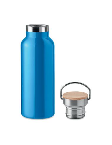 Botella agua de acero inoxidable Witten doble capa con tapa de bambú sin BPA 500ml PERSONALIZABLE