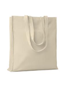 Bolsa de tela algodón con fuelle Elche 140g/m2 natur PERSONALIZABLE