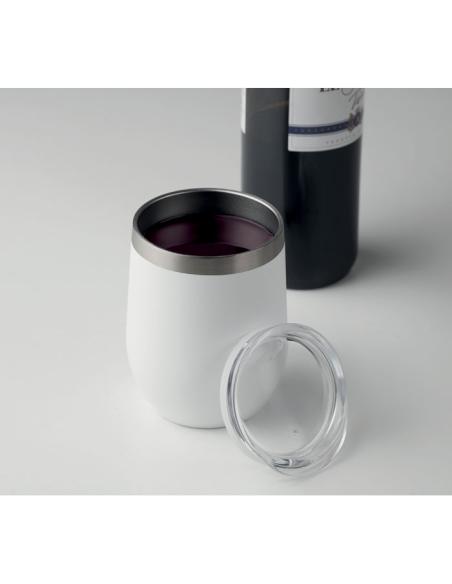 Vaso de vino de acero inoxidable Nowra doble capa 300ml PERSONALIZABLE
