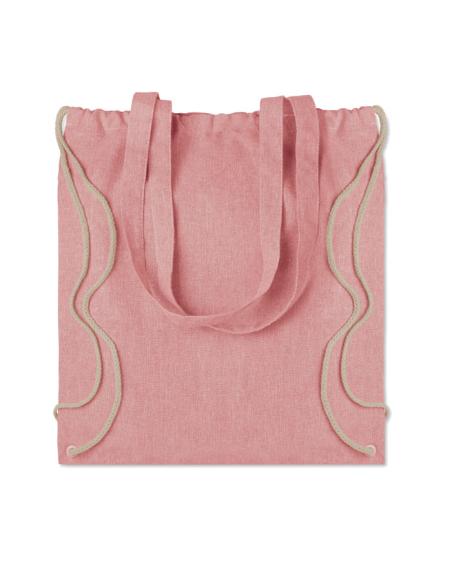Bolsa jaspeada Montpellier de algodón y botellas de plástico de 140g/m2 colores PERSONALIZABLE
