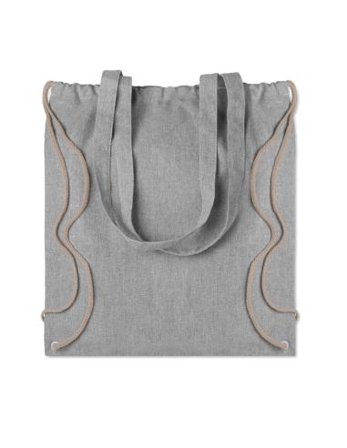 Bolsa jaspeada Montpellier de algodón y botellas de plástico de 140g/m2 colores PERSONALIZABLE