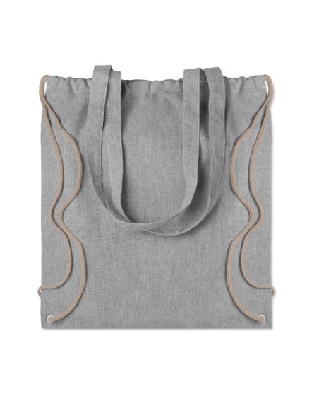 Bolsa jaspeada Montpellier de algodón y botellas de plástico de 140g/m2 colores PERSONALIZABLE