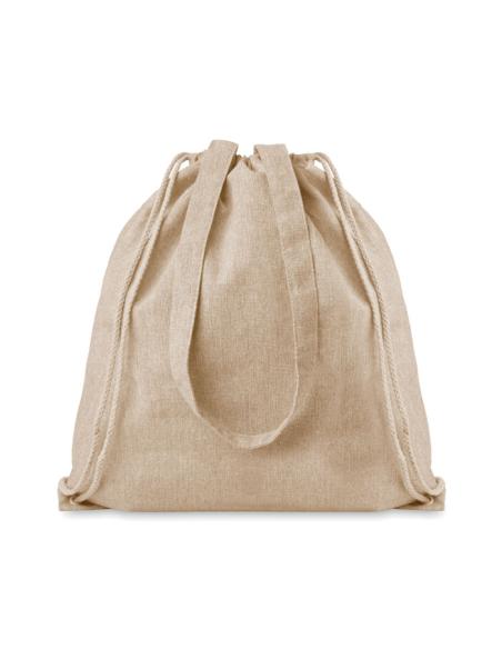 Bolsa jaspeada Montpellier de algodón y botellas de plástico de 140g/m2 colores PERSONALIZABLE