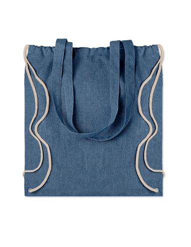 Bolsa jaspeada Montpellier de algodón y botellas de plástico de 140g/m2 colores PERSONALIZABLE