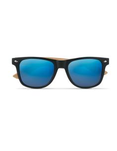 Gafas de sol vintage Sunshine con patillas de bambú y lentes espejo PERSONALIZABLE