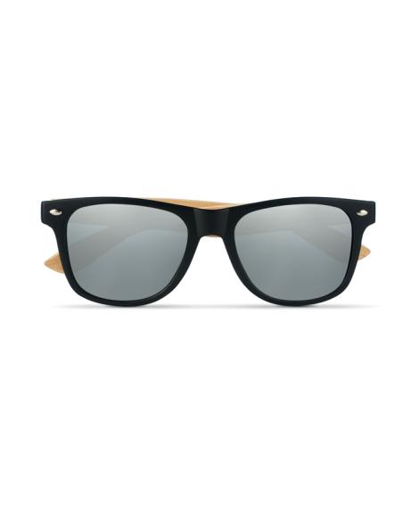 Gafas de sol vintage Sunshine con patillas de bambú y lentes espejo PERSONALIZABLE