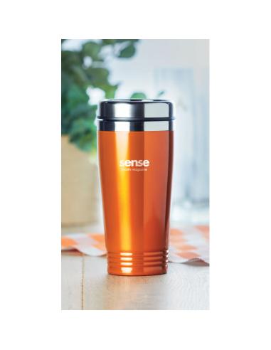 Vaso térmico de acero inoxidable Traralgon doble capa sin BPA 400ml PERSONALIZABLE