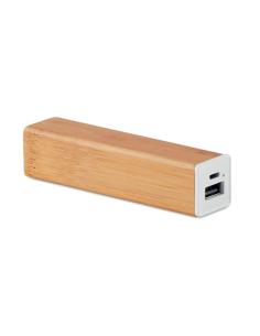 Powerbank Darwin 2200mAh con carcasa de bambú PERSONALIZABLE