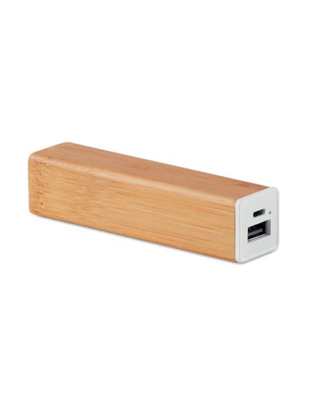 Powerbank Darwin 2200mAh con carcasa de bambú PERSONALIZABLE