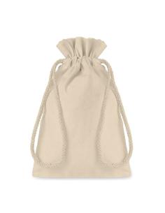 Bolsa de tela Kassel algodón para regalo pequeña 105g/m2 natur PERSONALIZABLE