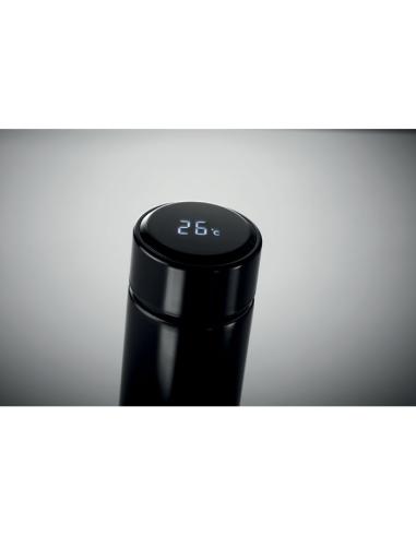 Botella termo acero inoxidable Tel Aviv indicador temperatura 450ml PERSONALIZABLE