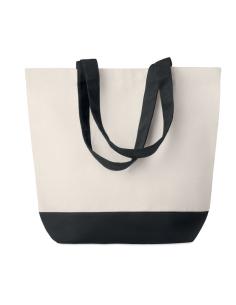 Bolsa Marbella de canvas 280g/m2 con base y asas de color a juego PERSONALIZABLE
