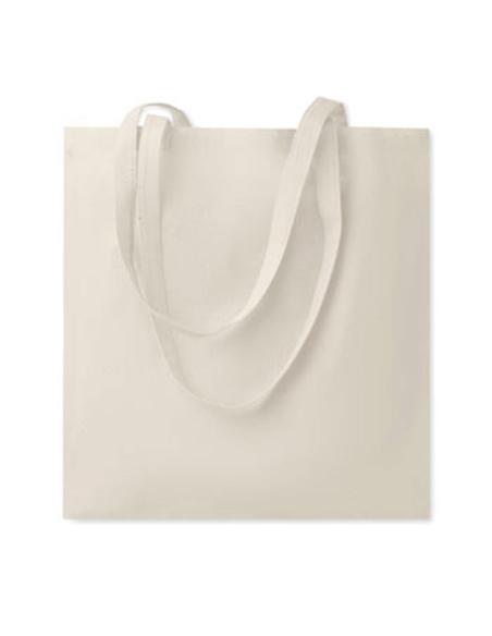 Bolsa de tela Milan, algodón 180g/m2 natur asas largas PERSONALIZABLE