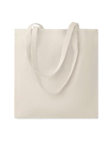 Bolsa de tela Milan, algodón 180g/m2 natur asas largas PERSONALIZABLE