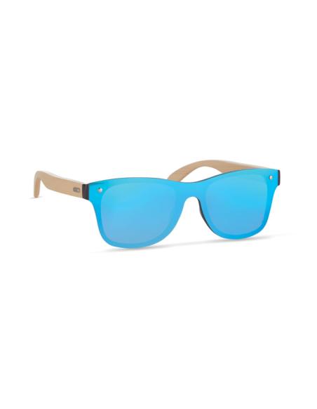 Gafas de sol Split con patillas de bambú y lentes espejo PERSONALIZABLE