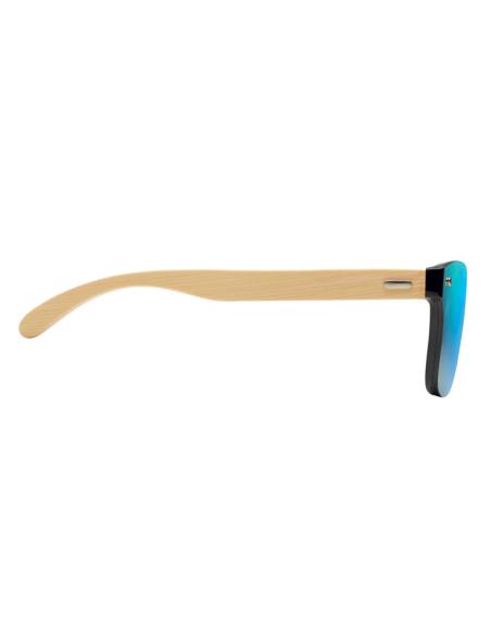 Gafas de sol Split con patillas de bambú y lentes espejo PERSONALIZABLE