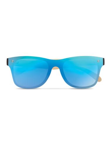 Gafas de sol Split con patillas de bambú y lentes espejo PERSONALIZABLE