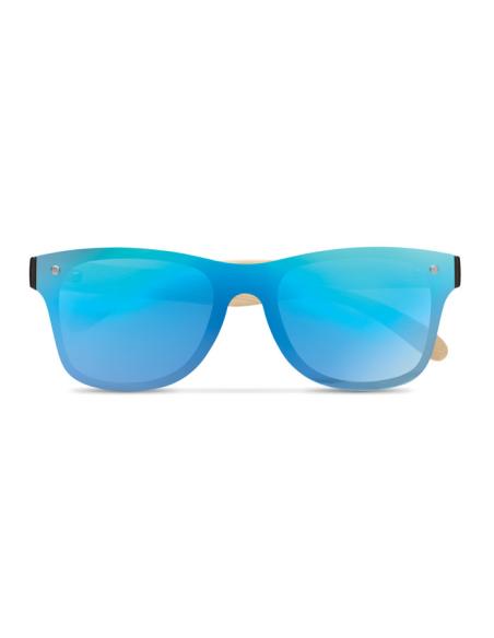 Gafas de sol Split con patillas de bambú y lentes espejo PERSONALIZABLE